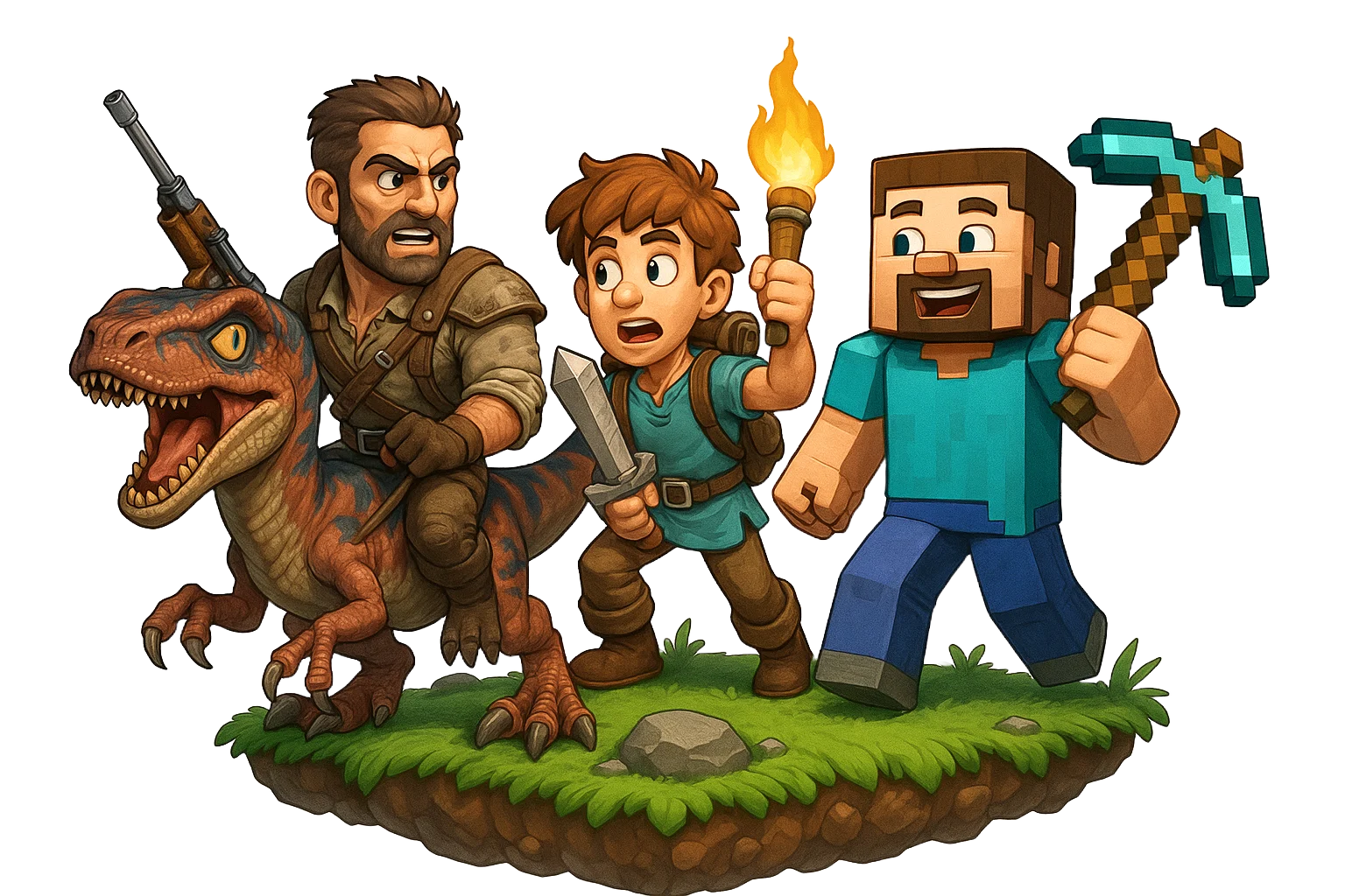 Minecraft, Ark, Terraria all in one